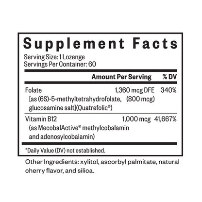 L-Methylfolate & Methyl B12 - 60 gélules