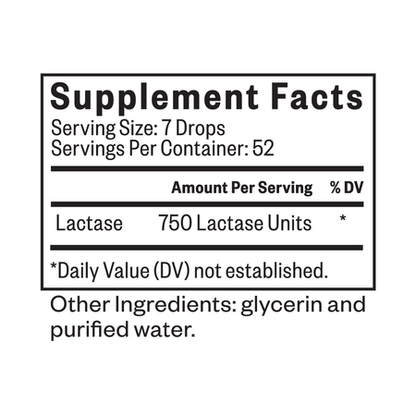 Lactase Drops - 52 Servings