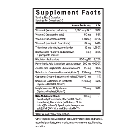 Skin nutrients - 60 caps